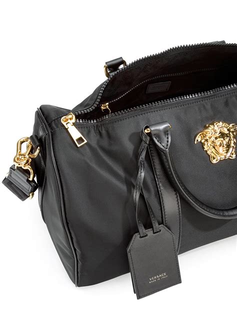 versace duffle bag black|versace duffle bag 100 store.